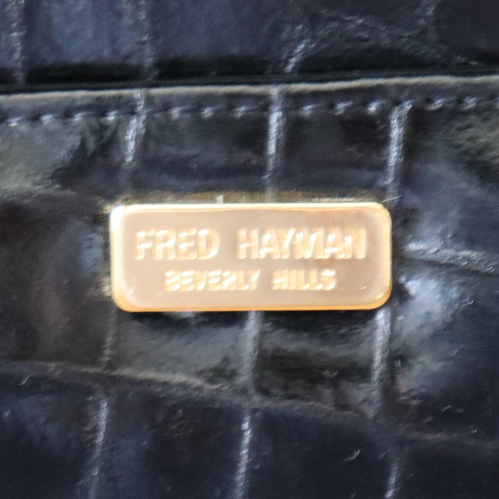 Vintage Fred Hayman BH Patent Leather Satchel With Removable Strap - Picture 11 of 16